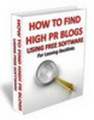 Thumbnail How To Find High PR Blogs