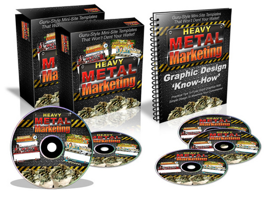 Product picture Heavy Metal Marketing Templates - Master Resale Rights