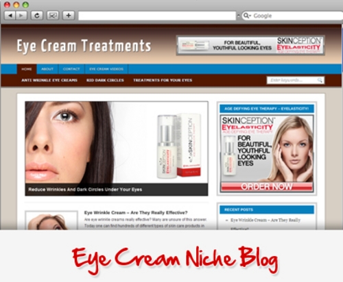 Product picture Eye Cream Niche Blog 