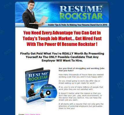 Product picture Resume Rockstar