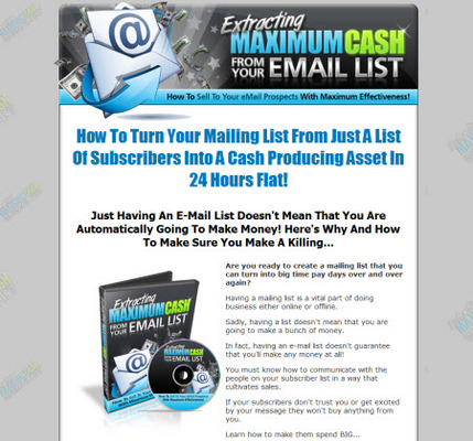 Product picture Extracting Maximum Cash From Your Email List