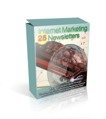 Product picture 25 Internet Marketing Newsletters